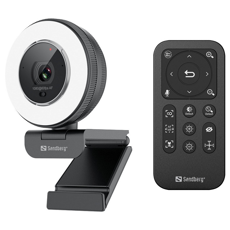 Веб-камера Sandberg Streamer USB Webcam Pro Elite Full HD, Remote control, USB-A/USB-C connection