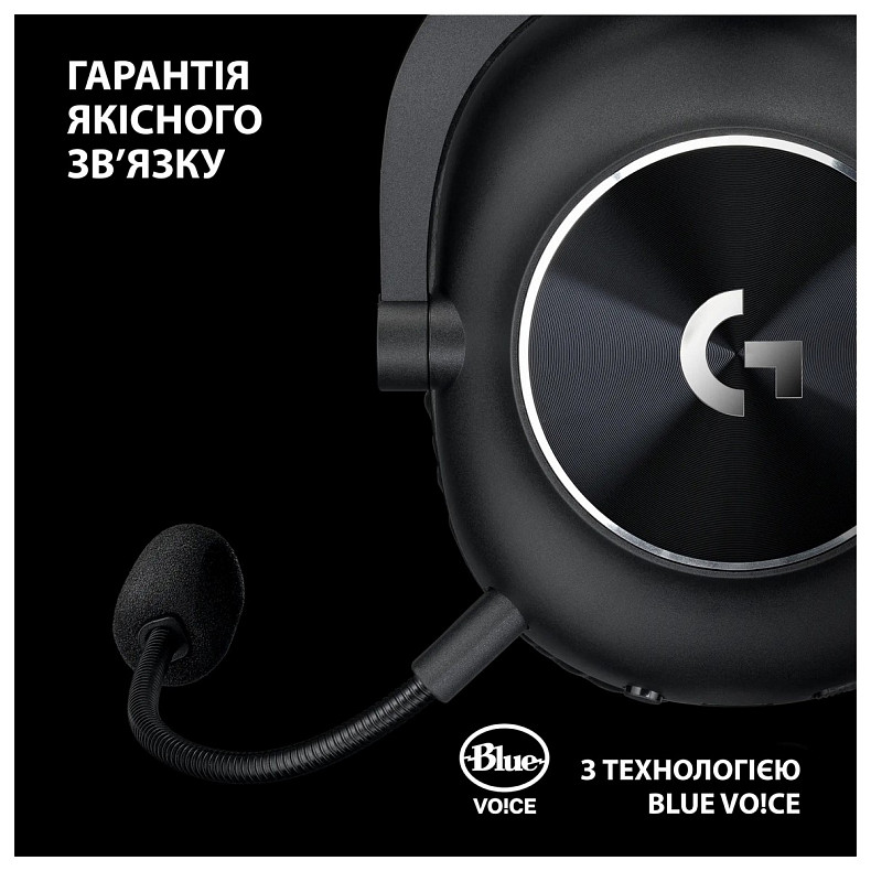 Навушники Logitech G Pro X2 Wireless LightSpeed Black (981-001263)