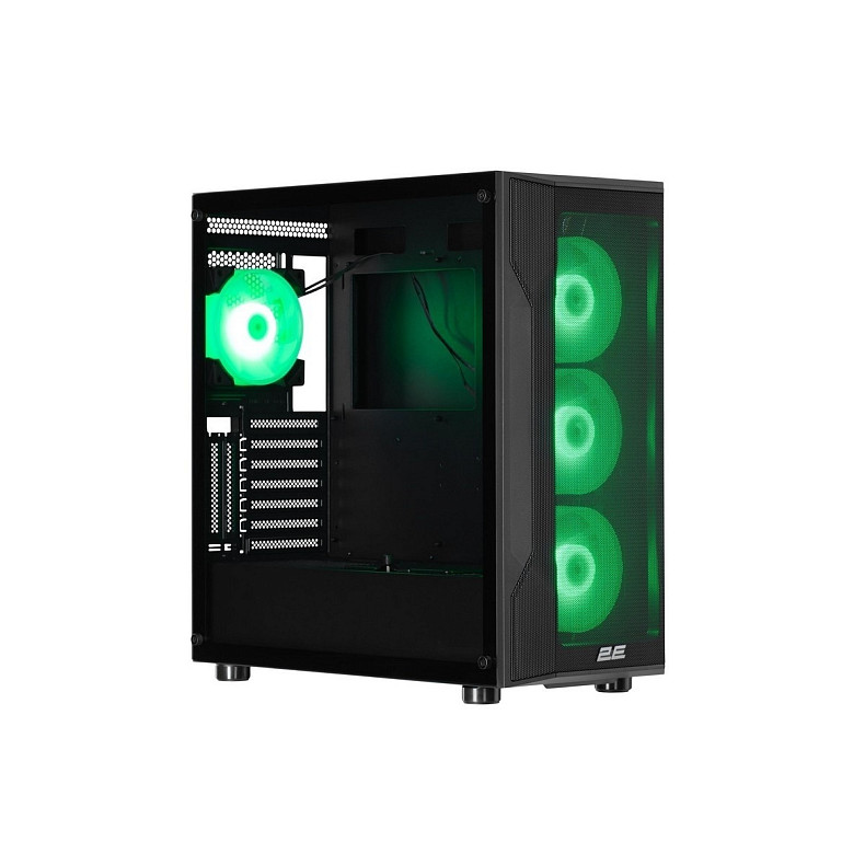 Корпус 2E Gaming Splendor G4301, без БП, 2xUSB 3.0, 1xUSB Type-C, 4x120mm ARGB, controller with remote