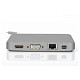 Хаб DIGITUS USB-C > HDMI/VGA/miniDisplayPort/3xUSB-A/USB-C/SD/MicroSD/RJ54/Audio