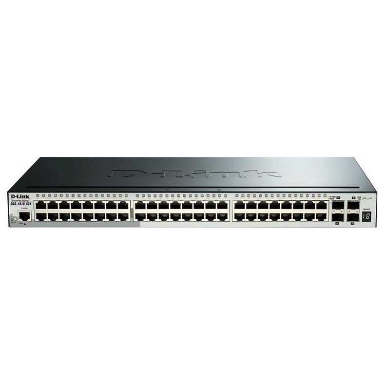 Коммутатор D-Link DGS-1510-52X 48xGE, 4xSFP+, SmartPro
