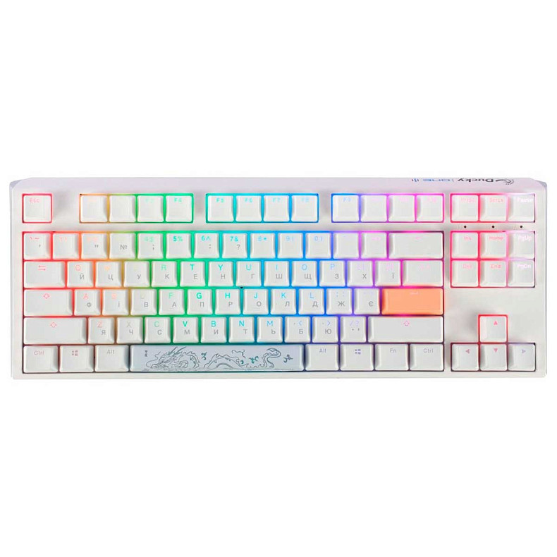 Клавіатура Ducky One 3 TKL Cherry MX Red RGB White UA