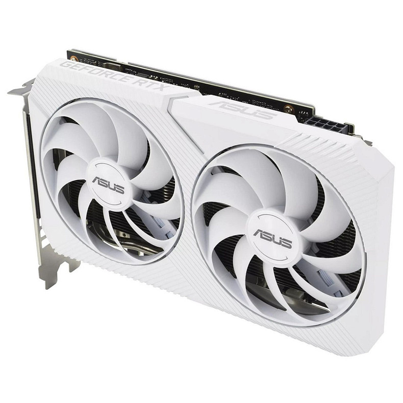 Видеокарта ASUS GeForce RTX 3060 8GB GDDR6 DUAL OC WHITE DUAL-RTX3060-O8G-WHITE (90YV0GB7-M0NA00)