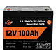Акумуляторна батарея LogicPower 12V 100 AH (1280Wh) для ДБЖ (Smart BMS 100А) LiFePO4