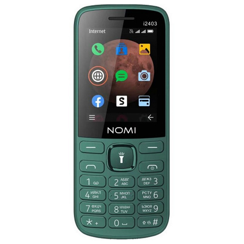 Мобильный телефон Nomi i2403 Dual Sim Dark Green