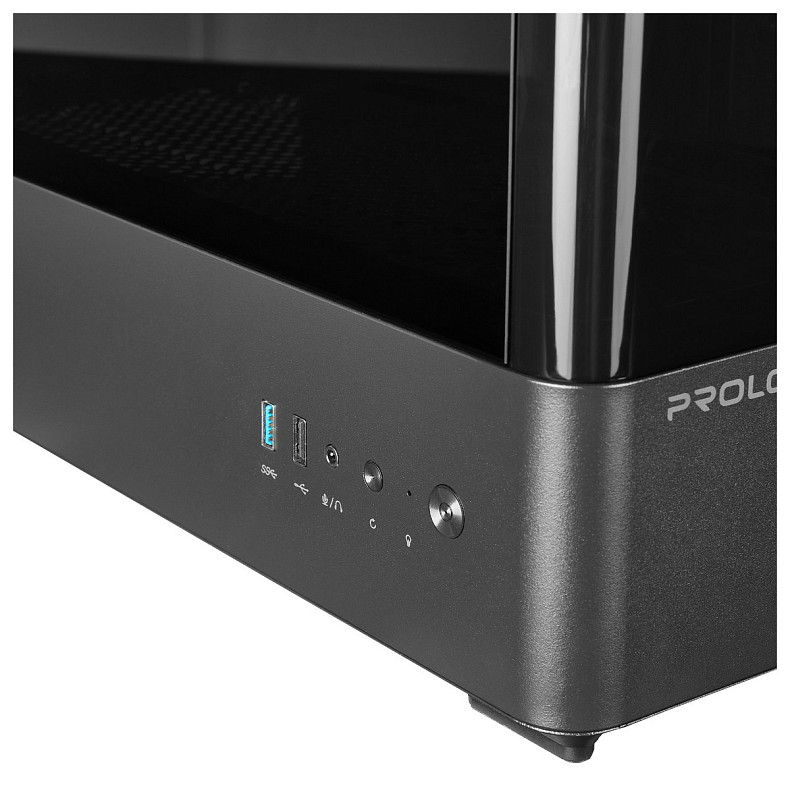 Корпус Prologix Lumi GM-01AB Glass Black