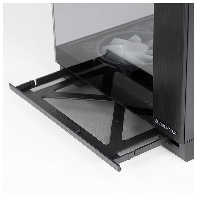 Корпус Chieftec visio gm-30b-tg-op ATX, без БЖ, black