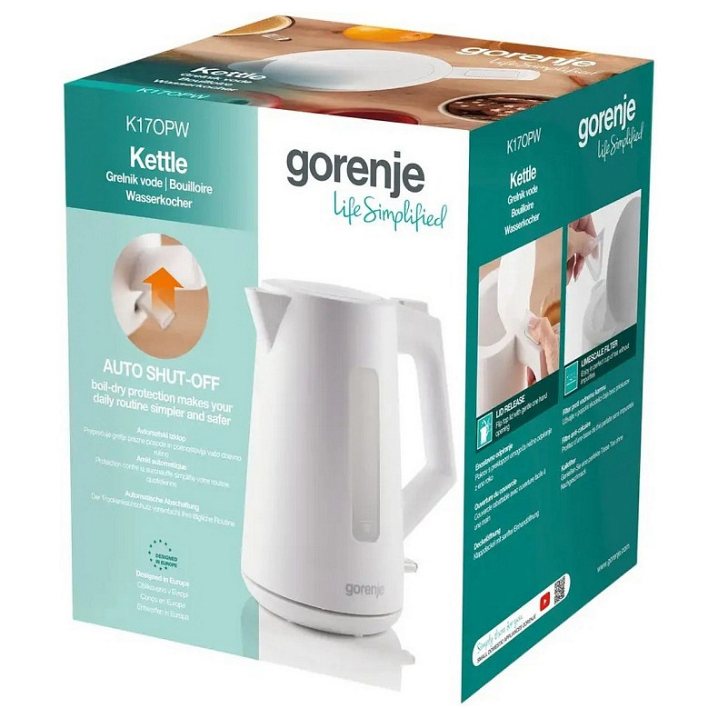 Електрочайник Gorenje K17OPW