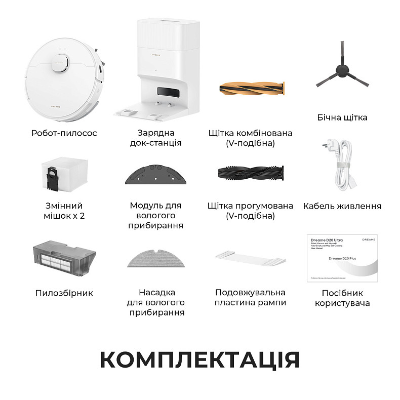 Робот-пилосос Dreame Bot D20 Plus