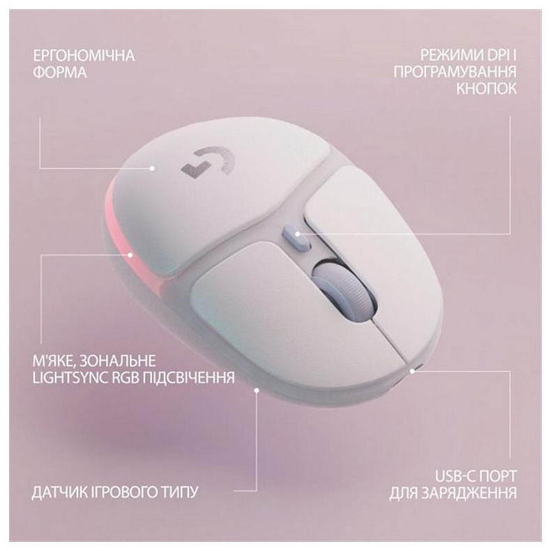Мишка Logitech G705 White USB (910-006367)