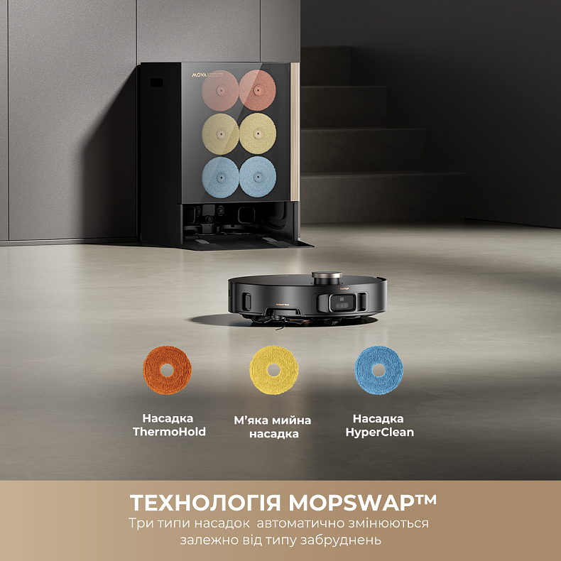 Робот пилосос MOVA MOBIUS 60 Black-EUA