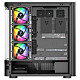 Корпус Modecom VOLCANO AQ200 ARGB MIDI FRONT LCD, 4x120mm fans BLACK без БЖ ATX