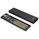 Внешний карман PowerPlant NVMe PCIe M.2 to USB 3.1 Black (HC380428)
