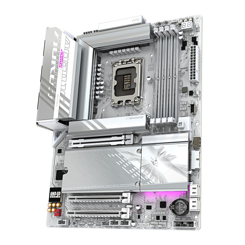 Материнська плата GIGABYTE Z89 AORUS ELITE WF7 ICE s1851 Z890 4xDDR5 M.2 HDMI DP Wi-Fi BT ATX білий