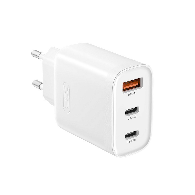 Зарядний пристрій XO L117 (2USB-С, 1USB, 3А) PD, QC 3.0 White (L117-CC.white)