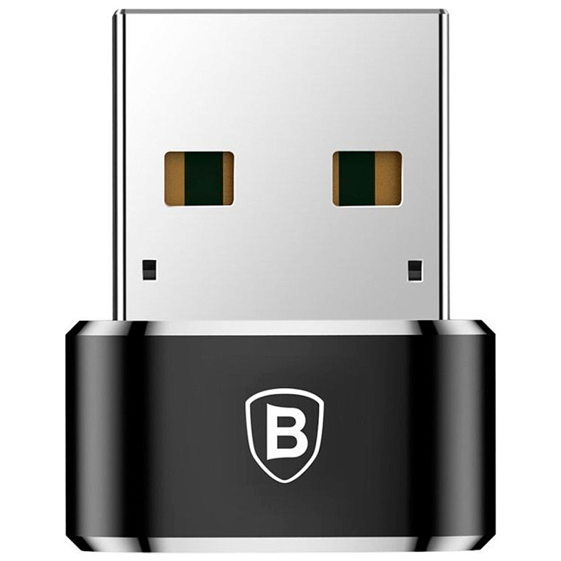 Адаптер Baseus USB Male To Type-C Female Adapter Converter Black