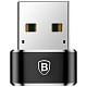 Адаптер Baseus USB Male To Type-C Female Adapter Converter Black