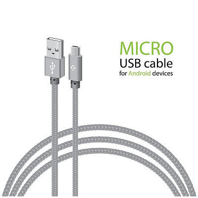 Кабель Intaleo CBGNYM2 USB-microUSB 2м Grey (1283126477683)