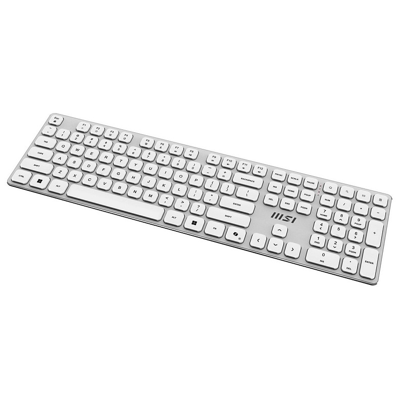 Комплект беспроводной MSI K210 мышка и клавиатура, белый