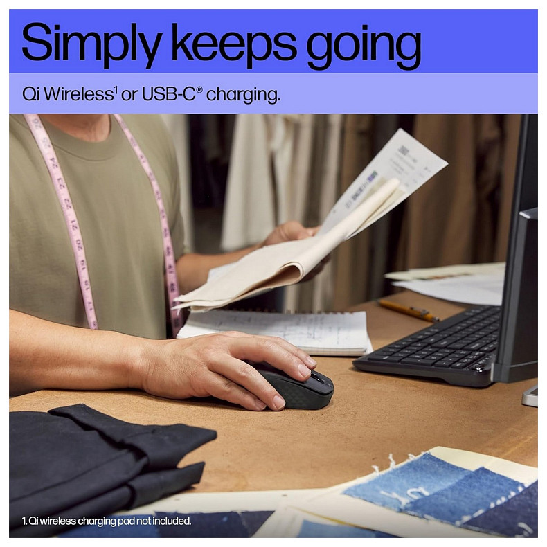 Мышь HP 690 Rechargeable, BT, черный