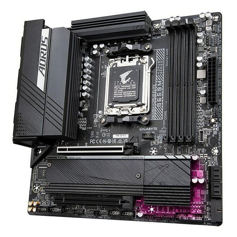 Материнська плата Gigabyte B650M Aorus Elite Socket AM5