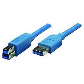 Кабель ATcom USB 3.0 AM/BM 1.8 м blue