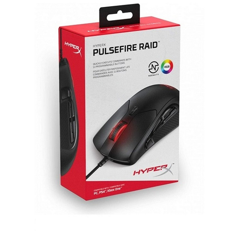 Мышка HyperX Pulsefire Raid Black USB (4P5Q3AA)