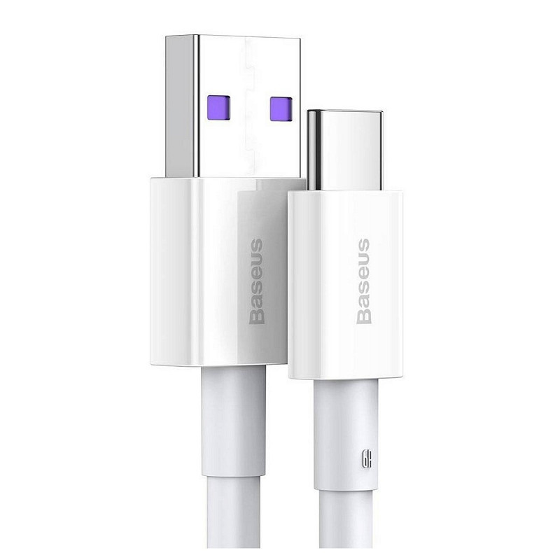 Кабель Baseus Superior Fast Charging USB-USB-C, 2м White (CATYS-A02)