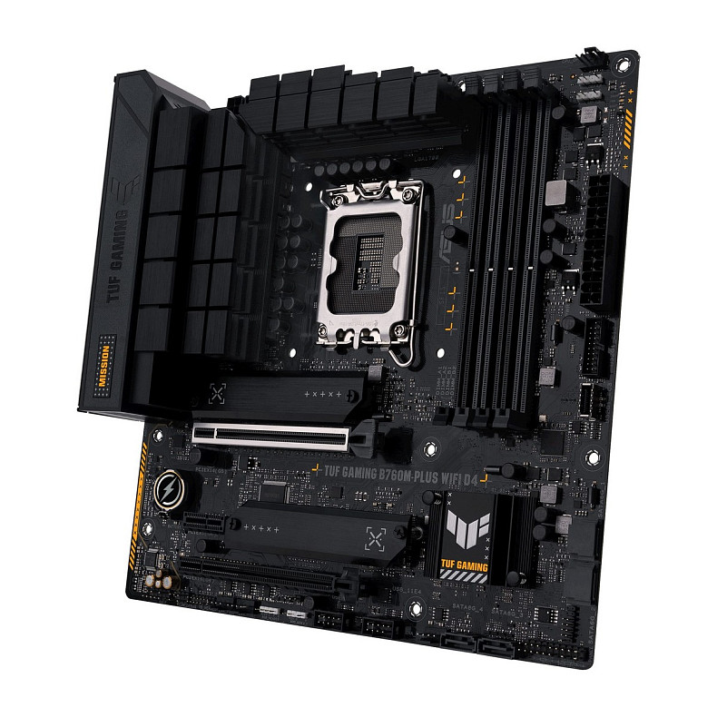 Материнская плата ASUS TUF GAMING B760M-PLUS D4 s1700 B760 4xDDR4 M.2 HDMI DP mATX