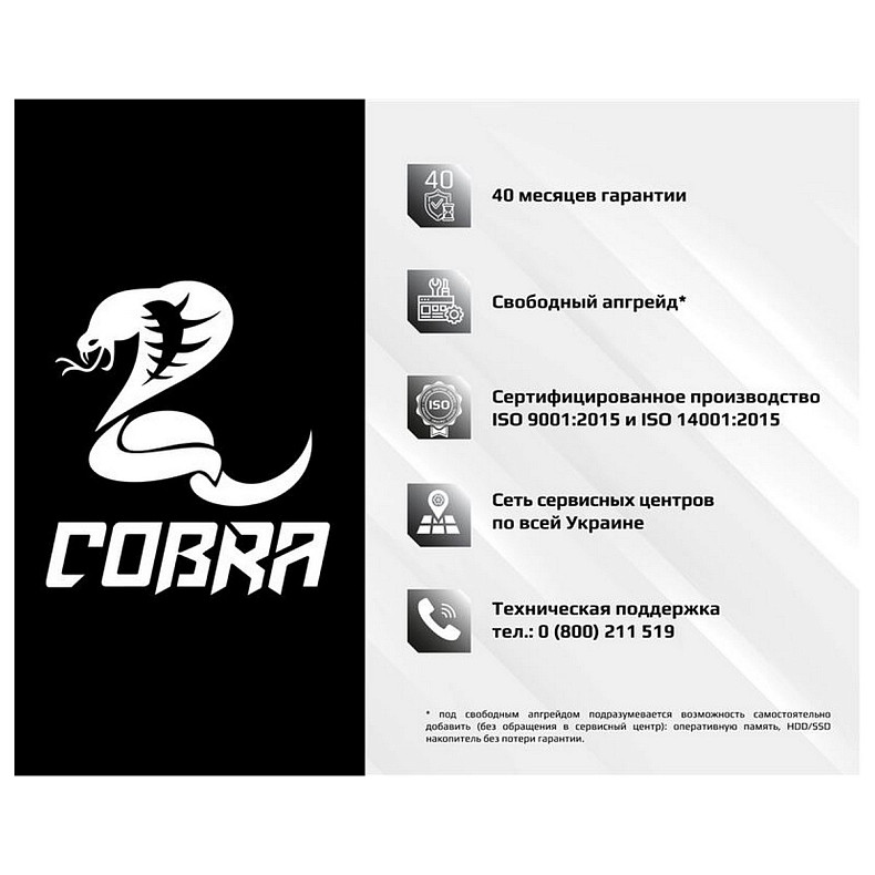 Персональний комп'ютер COBRA (I14F.16.H1S2.165.068)