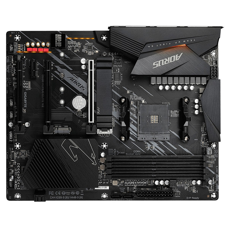 Материнская плата GIGABYTE B550M AORUS ELITE V2 sAM4 B550 4xDDR4 HDMI-DP M.2 SPDIF ATX