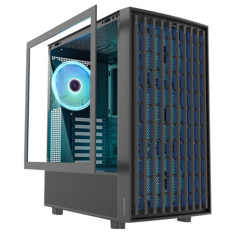Корпус Modecom BREEZE BLACK USB 3.0x2 USB-Cx1 ARGB 4x140mm fans без БП ATX