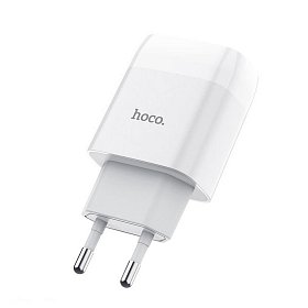 Зарядное устройство Hoco C72A Glorious (1USB, 2.1А) White (6931474712899)