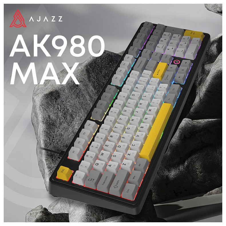 Клавіатура Ajazz AK980 Magnetic Switch Black USB-C (AK980-MAX-M-BGY)