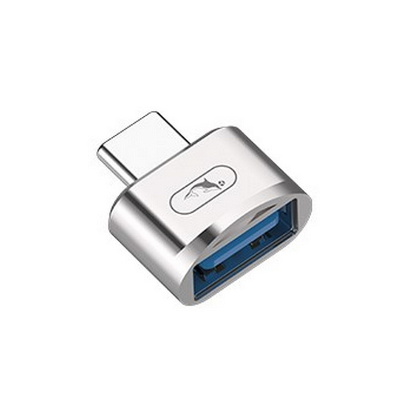 Перехідник SkyDolphin OT05 Mini USB Type-C - USB (M/F), Silver (SDADPT-00030)