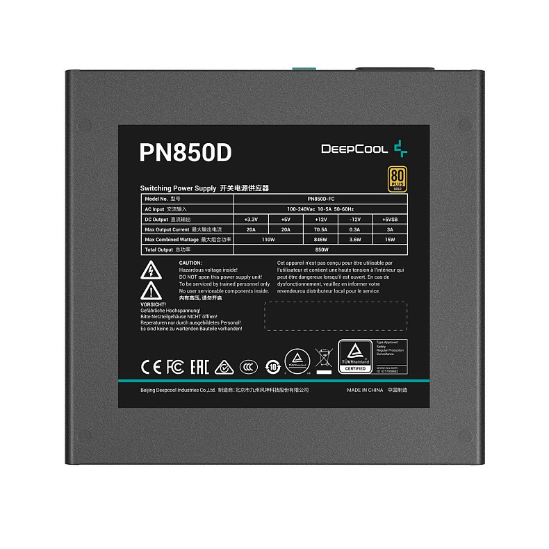 Блок живлення DeepCool PN850D (R-PN850D-FC0B-EU) 850W