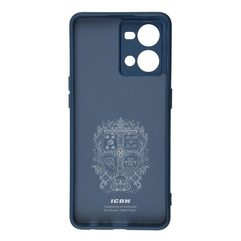 Чехол-накладка Armorstandart Icon для Oppo Reno7 4G Camera cover Dark Blue (ARM65429)