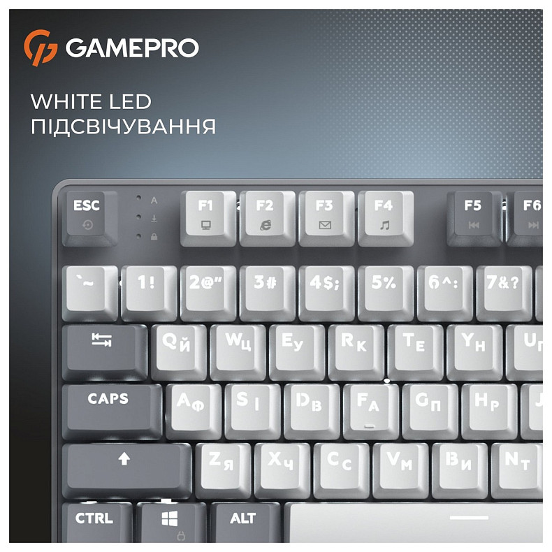 Клавіатура GamePro Genesis Metallic MK110G Outemu Red Swithes USB Gray