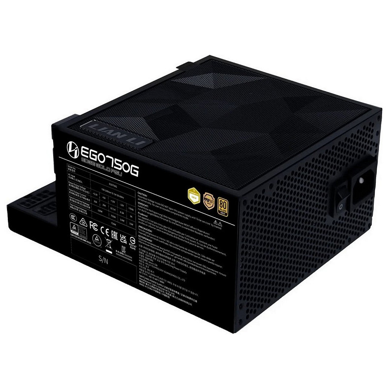 Блок питания Lian Li EDGE750 80 Plus Gold Black EU Cord (G9P.EG0750G.B000.EU)
