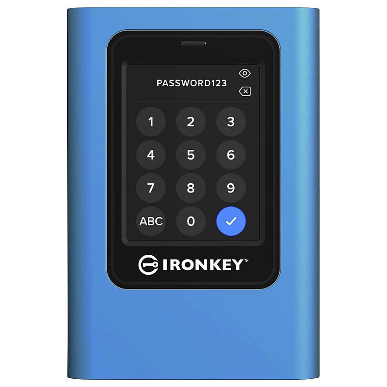 Зовнішній SSD Portable USB 960GB Kingston IronKey Vault Privacy 80 (IKVP80ES/960G)