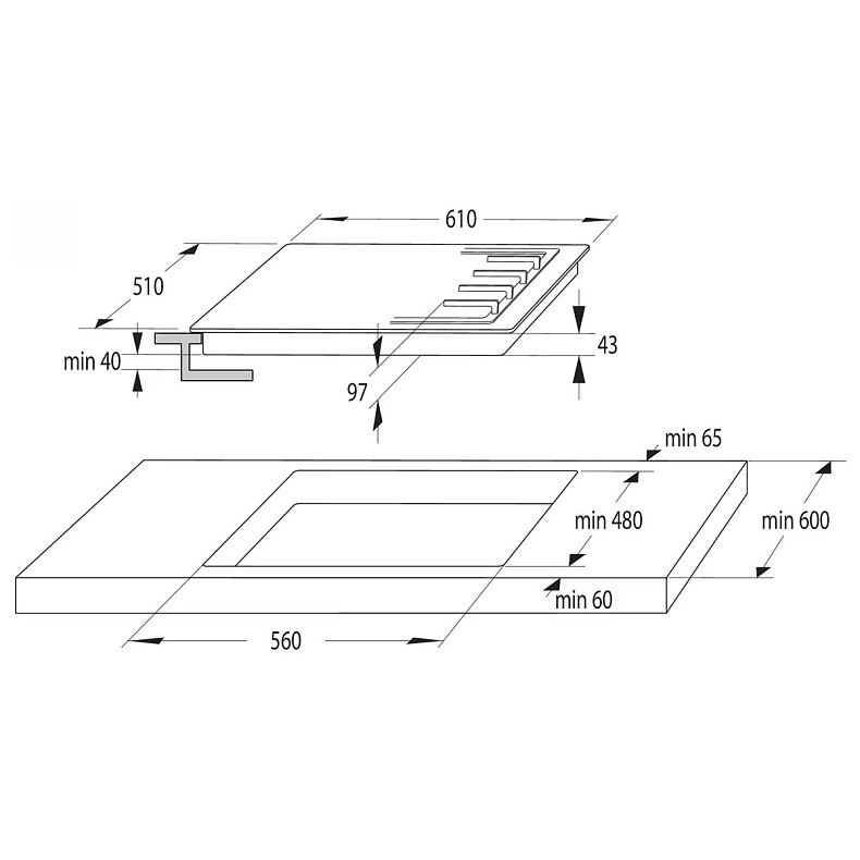 Варильна поверхня газова Gorenje GTW 641 KB