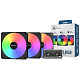 Набір із трьох вентиляторів Montech GF120R V2 ARGB PWM 120MM 3 IN 1 (B)