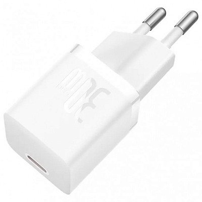 Мережевий зарядний пристрій Baseus GaN5 Fast Charger(mini) 1C 30W EU White (CCGN070502)