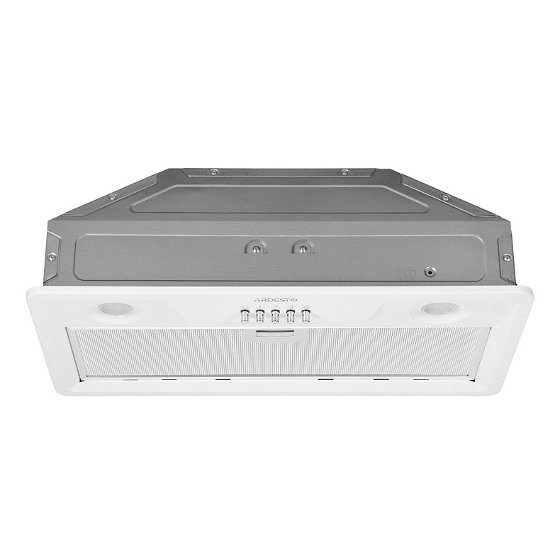 Витяжка Ardesto вбудована, 52см, 450м3ч, метал, 2х1Вт LED, кнопкове, білий