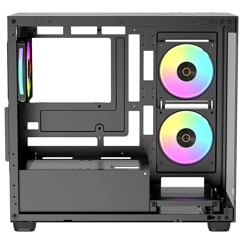 Корпус Ocypus GAMMA C52 W/O PSU, BK ARGB mATX (GAMMA-C52-BKD300XX-GL)