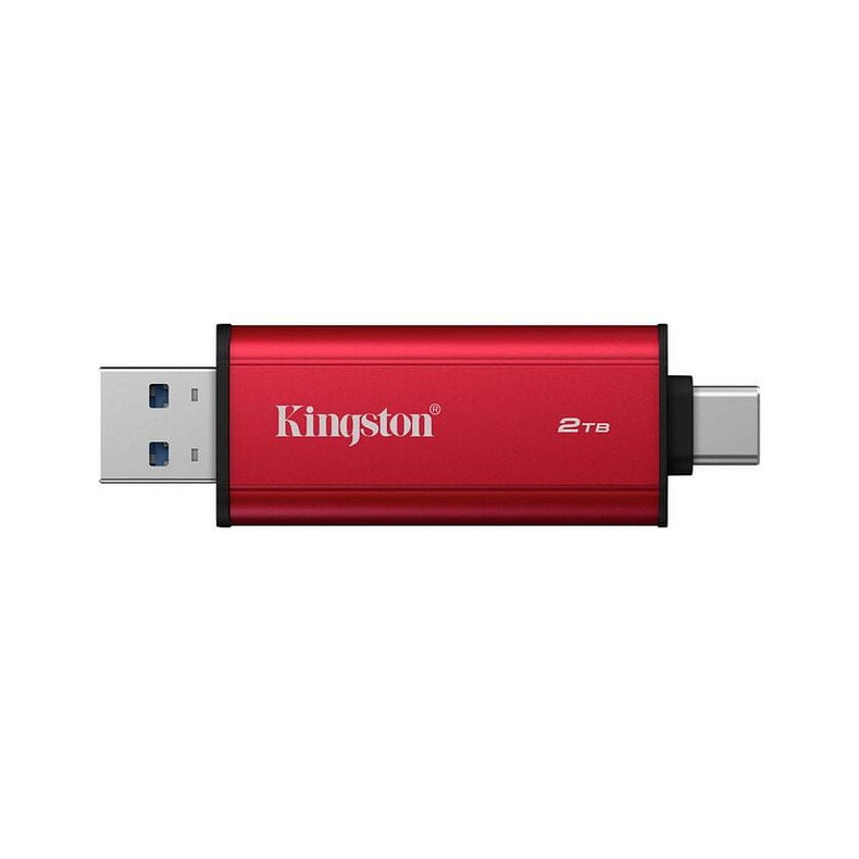 Внешний SSD 2TB Kingston Dual Portable Red (SPSD/2TB)