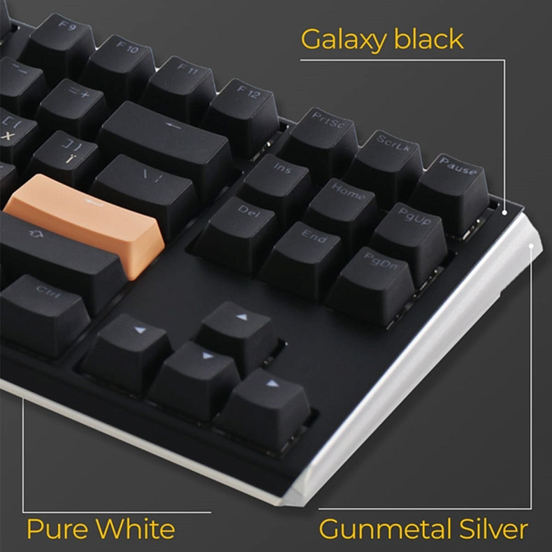 Клавиатура Ducky One 3 TKL Cherry MX Speed silver RGB Black UA