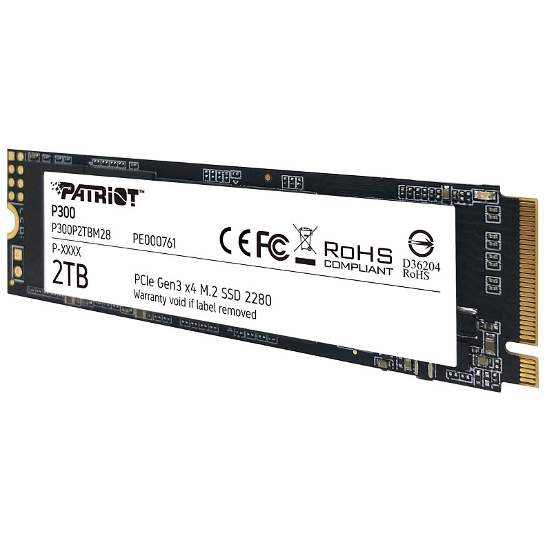 SSD диск Patriot M.2 NVMe PCIe 3.0 x4 2TB 2280 P300