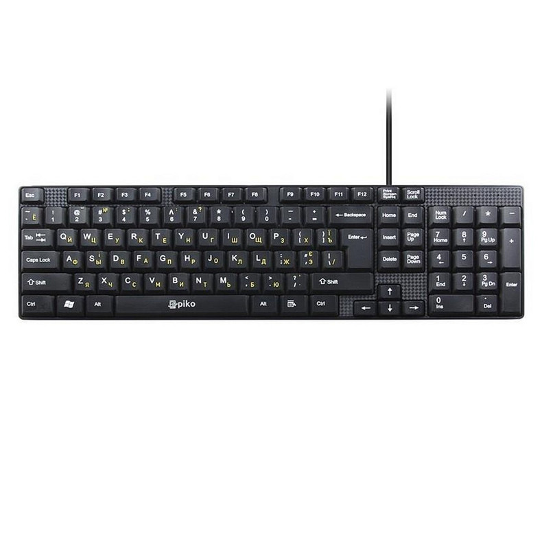 Клавіатура Piko KB-005 Ukr Black (1283126472459)
