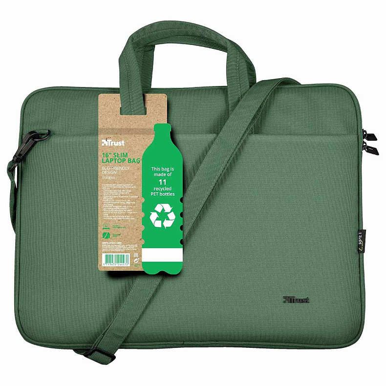 Сумка для ноутбука Trust Bologna Bag & Mouse Set - green